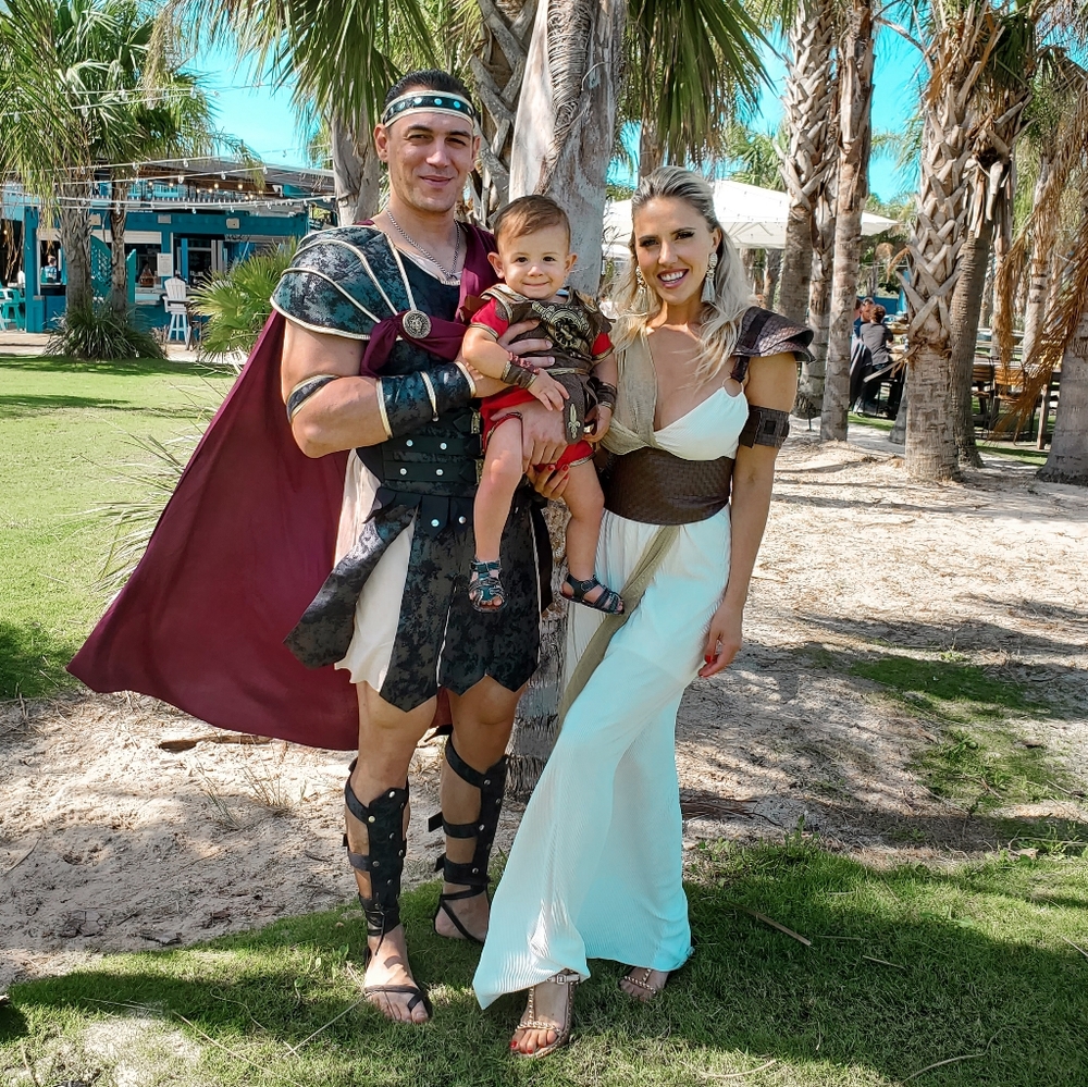 Halloween Gladiator costumes for whole family
